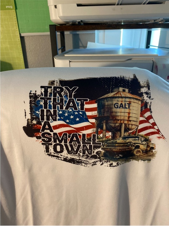 Other - Try That In A Small Town Graphic Tee - GALT Water Tower Design name on tower can